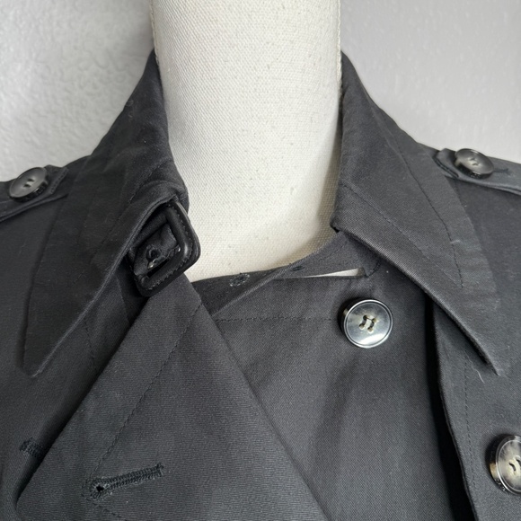 All Saints Black short trench style short coat Jacket -cp - Picture 9 of 16